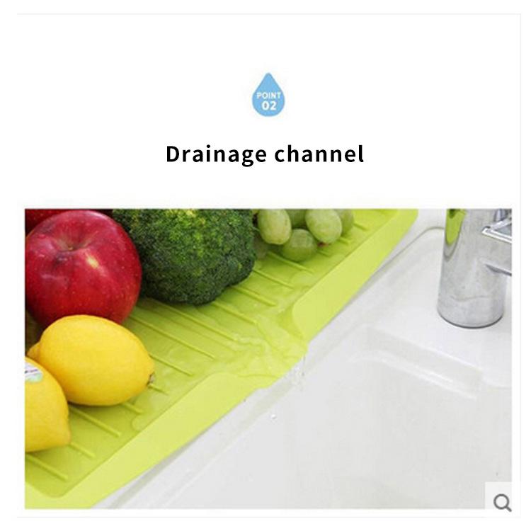 Kitchen Cutlery Filter Plate Plastic Dish Drainer Tray Bowl Cup Drainer Dishes Sink Drain Rack Drain Board Tea Tray Kitchen Tool
