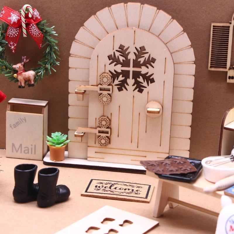Wooden Star Entrance Holiday Decoration Bundle 30Pcs Safe Natural Craft Accessories Family Craft Activity
