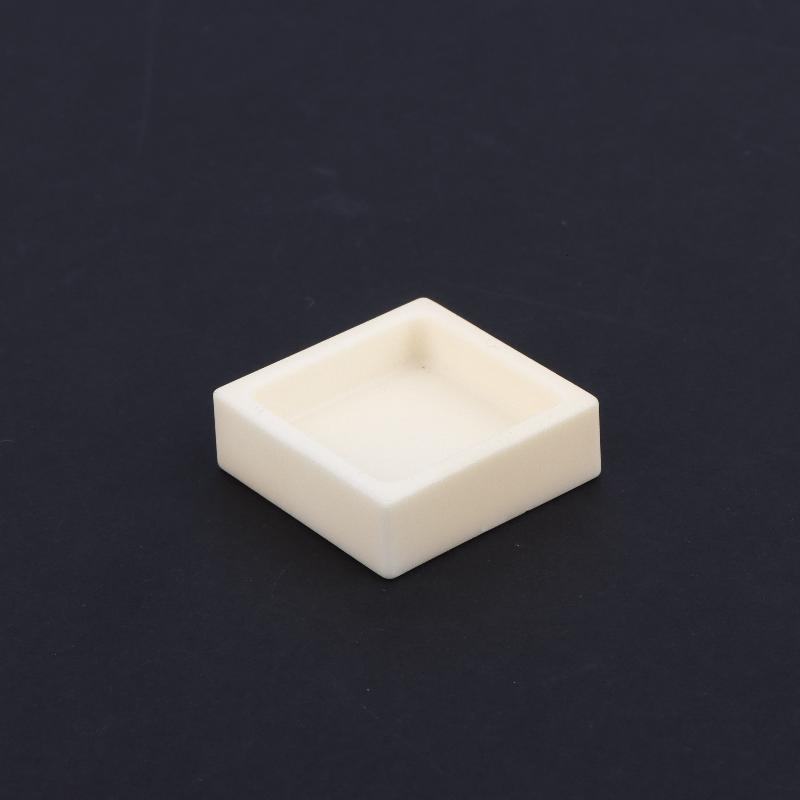 1Pcs High Purity High Temperature Resistant Multiple Sizes Ceramic Crucible 99% Alumina Square Crucible For Laboratory