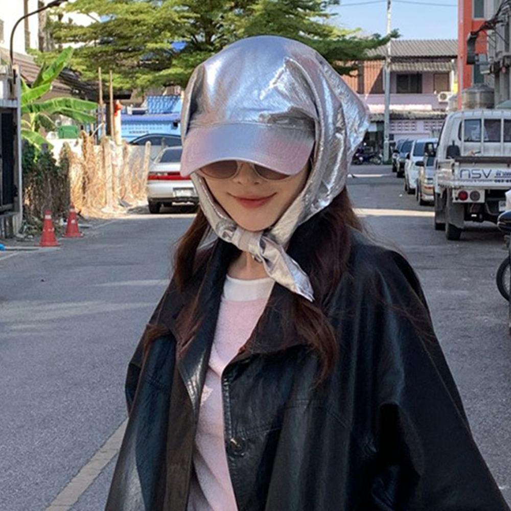 French Retro Sun Hat Quick Drying Peaked Cap Fashion Headscarf Hat for Women Spring and Summer