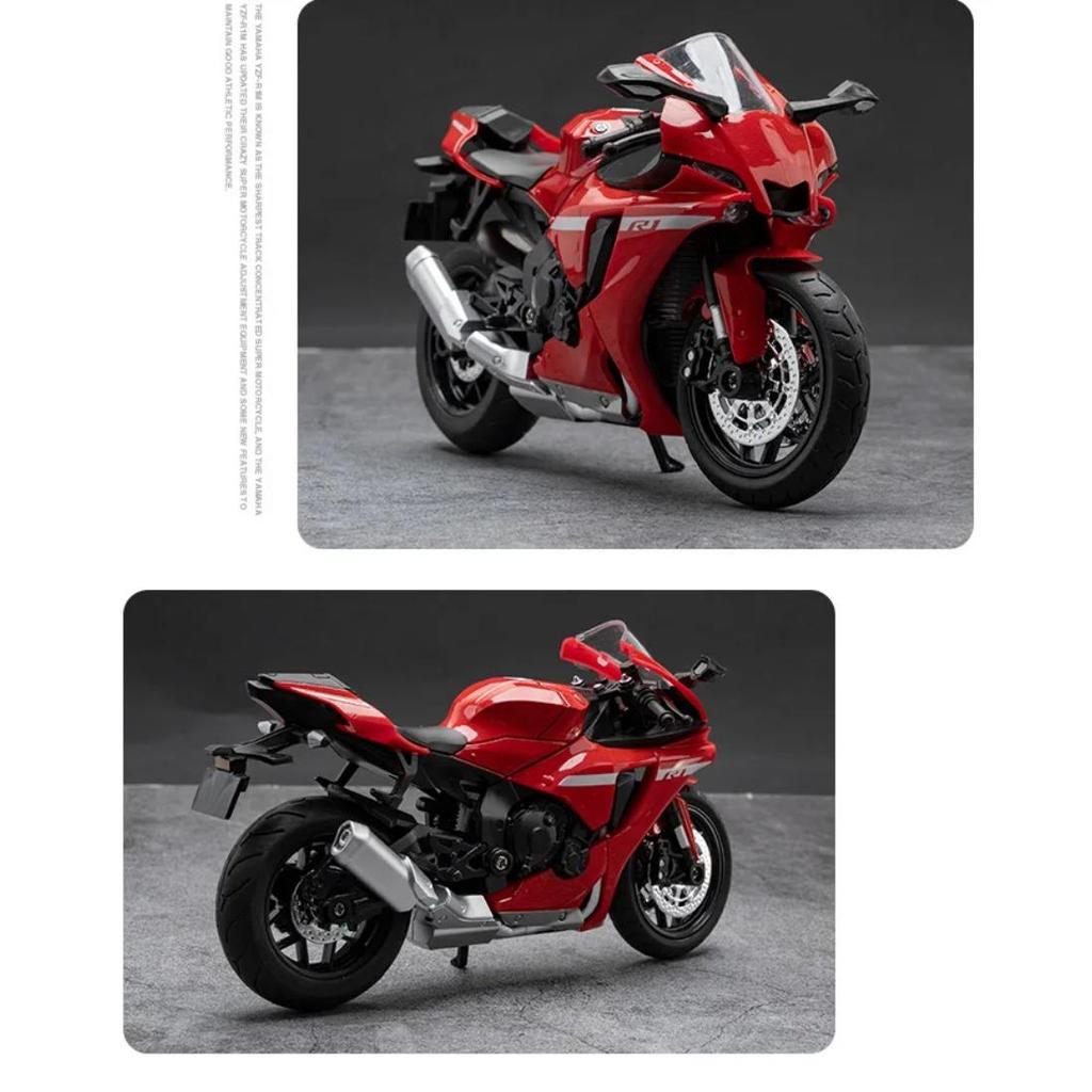 1/12 YAMAHA R1 Motocicletă Aliaj Mașină Jucării Metal Diecasts Motociclete Model cu Lumină și Sunet Vehicul pentru Copii Cadouri M33