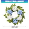 Handcrafted Artificial Hydrangea Wreath Elegant Realistic Florals Garlands For Various Season Home Decoration