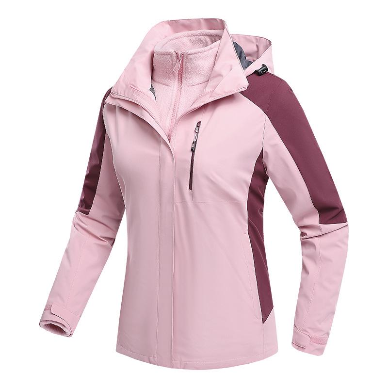 Detachable Unisex 3-in-1 Warm Workwear: Windproof, Wear-Resistant Two-Piece Outdoor Mountaineering Set