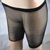 Womens Sexy 1/3 Fishnet Pantyhose Anti Chafing Footless Black Small Mesh Fishnets Tights Fish Net Stockings