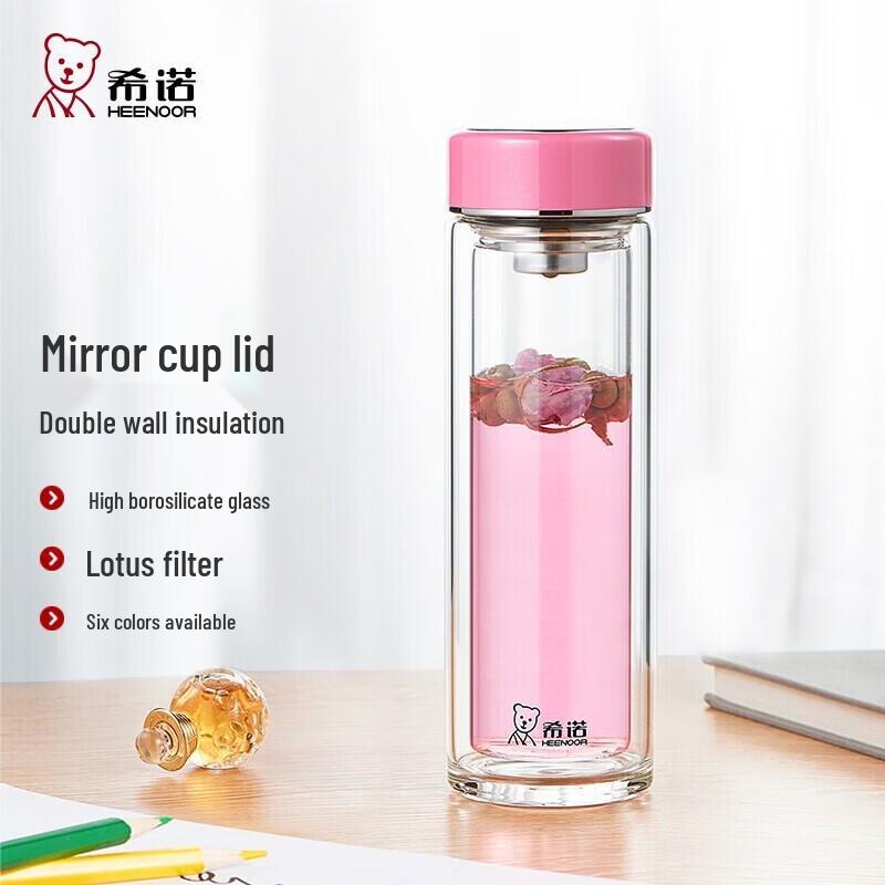 Xinuo Double-Layer Glass Tea Cup