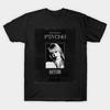 Men Black Print T-shirt Psycho Babymonster Ahyeon No-Cut Transfer Paper Print Cotton Tshirt