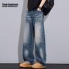Men's Loose Fit Retro Blue Jeans