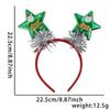 Christmas Tree Hairhoop Glittering Festive Holiday Headwear Gold Glitter Headband Festive Christmas Headbands For Christmas