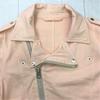 Ron Herman Cotton 3/4 Sleeve Double Riders Jacket Military Style Blouson Outer Men's S Pink(USED)