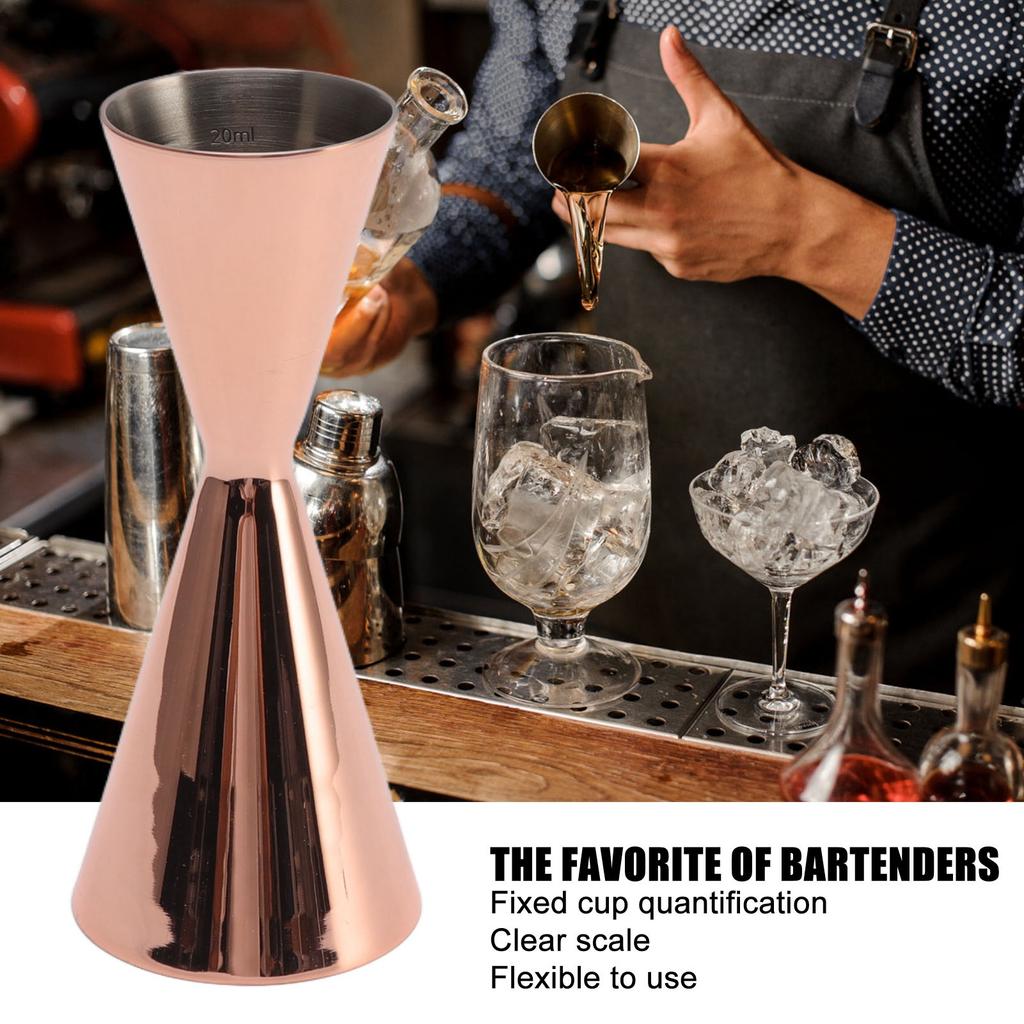 Koktejlový dvojitý odměrný kalíšek Nerezový inovativní odměrný kalíšek na víno Barmanský odměrný kalíšek 1/2oz Koktejlový odměrný kalíšek