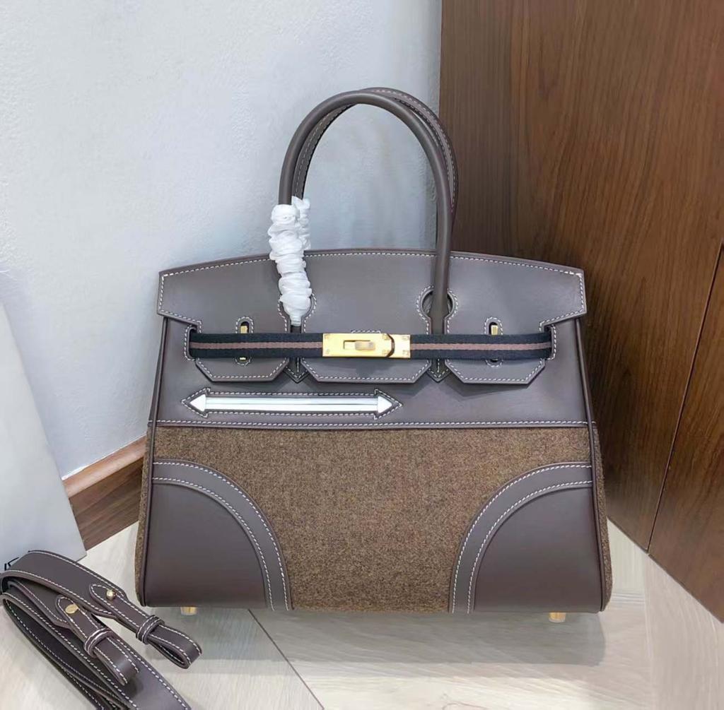 2025 A Hovězí Kůže Swift Kožené Prošívání Patchwork Velké a Střední Kabelky Módní Dámské Tašky