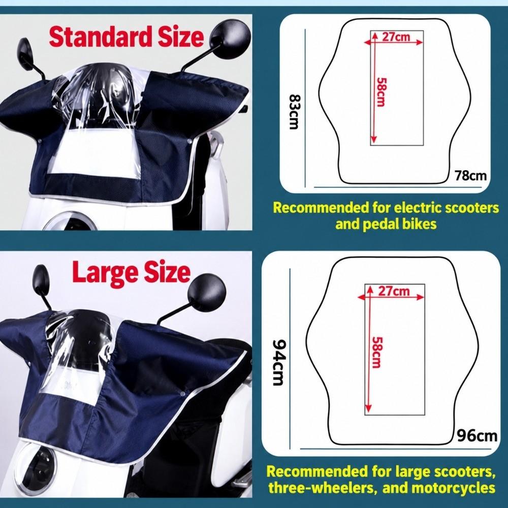 Waterproof Motorcycle Head Cover Clear Window Electric Motorcycle Cover  Daily Commuting