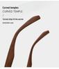 Stylish Polarized Wood Grain Rivet Sunglasses for Women & Men - High-End Look with UV Protection