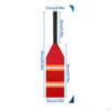 2 Pieces Reflective Red Flag Portable Kayak Weather Resistant for Kayakers, Boating,
