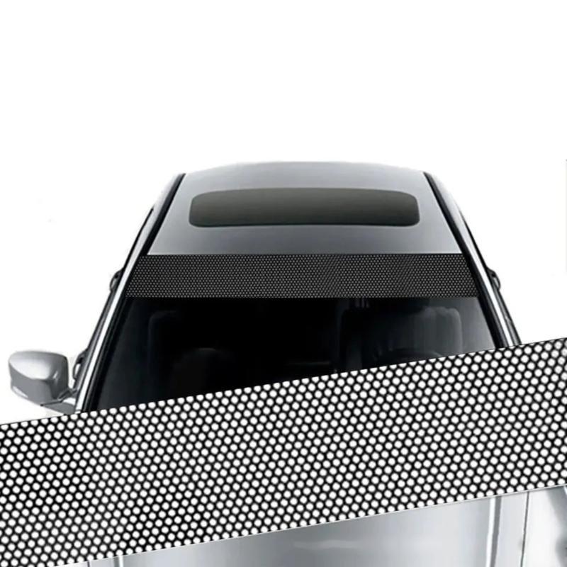 Decorative 3D Car Front Glass Sunshields, Decorative Decals Sticker Adhesive Decal with Easy Installation and No Damage
