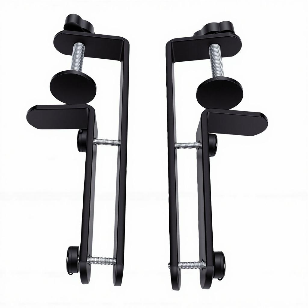 2PCS Desk Clamp Pegboard Fixing Bracket Adjustable Thickened Pegboard Mounting Bracket for Office Garage Kitchen Home