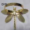 Serviettenring in Libellenform, Serviettenhalter aus Metall im Frühling, grüner Serviettenring in Libellenform für Tischdekoration, Hochzeit, Feiertagsessen, Dekoration