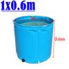 Outdoor Bathtub Thicken PVC Canvas Fish Tank Movable Circular Children's Swimming Pool Foldable Fish Fry Breeding Water Tank