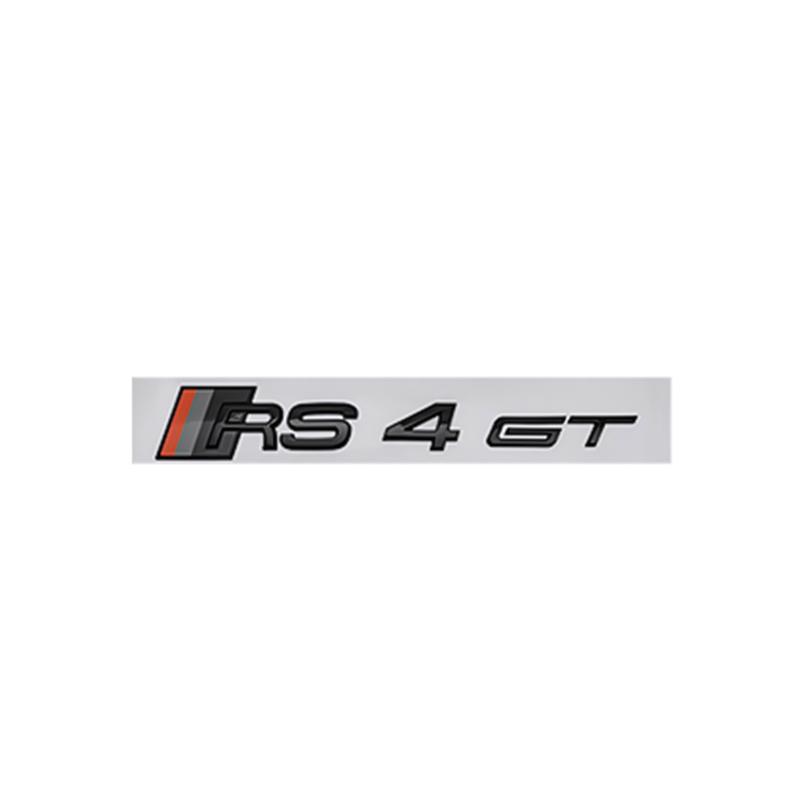 QR5 ABS Rear Trunk Emblem for M5 RS3 RS4 RS5 RS6 RS7 RS8 GT Logo Auto Side Letter Badge Stickers Exterior Decoration