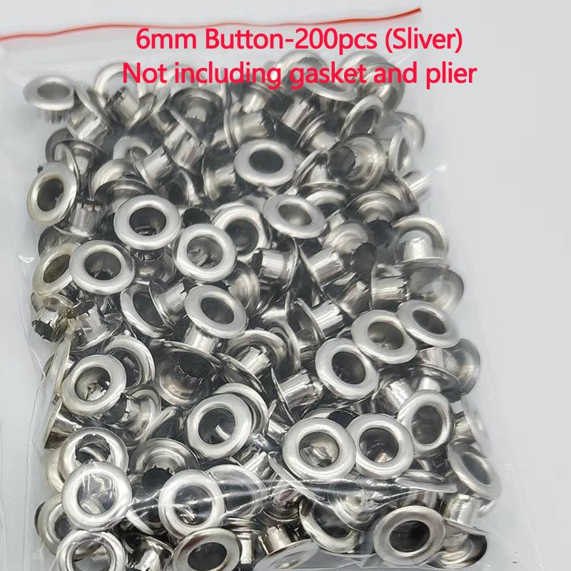 

6/12mm Metal Eyelet and Eyelet Punch Die Tool Grommet DIY Manual Tools Kit Leather Craft Clothing Leather Belt Hat