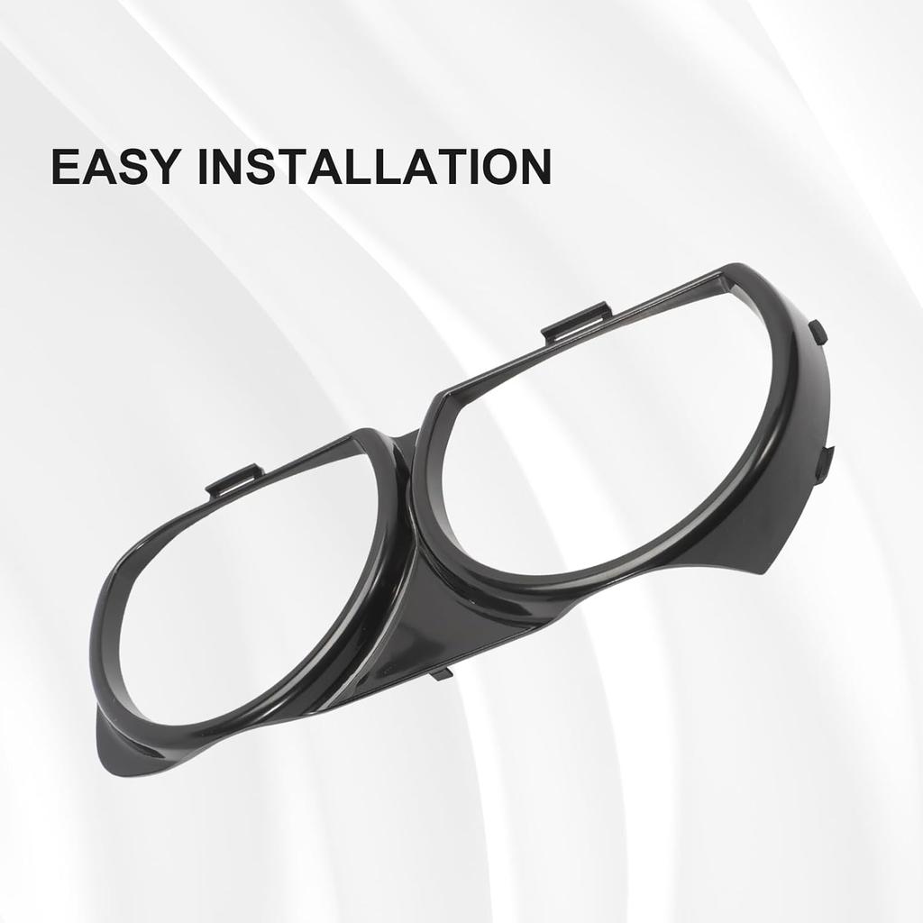 Headlight Lamp Bezel Trim Fits for 2015-2021 Challenger 68259052AB, 68259053AB, CH2511101, CH2510101 Left and Right Side