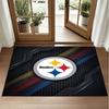 Pittsburgh Steelers Design Crystal Velvet Rug Soft Decorative Mat for Bedroom Entrance