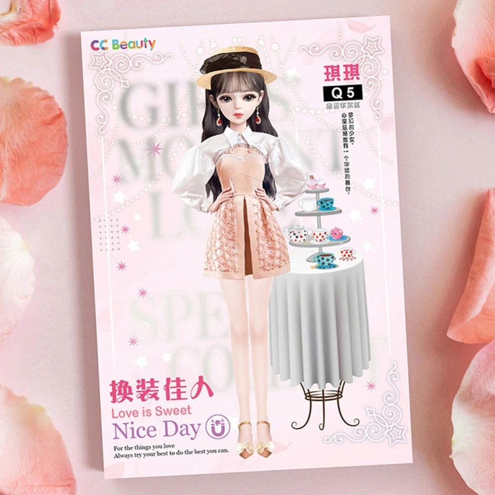 Created Imagine Magnetic Dress Up Dolls Magnet Clothes Girls Princess Stickers  Children's Puzzle