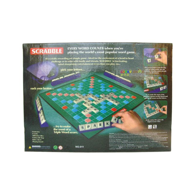 SCRABBLE Gioco di Ortografia Alfabetica Multilingue: Gioco da Tavolo di Apprendimento Inglese, Francese, Spagnolo