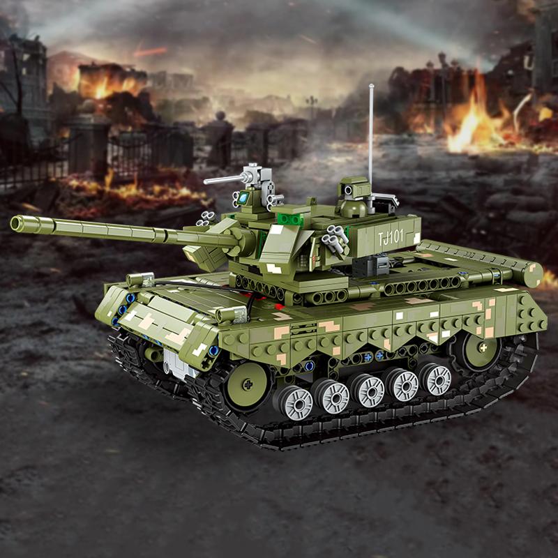 780Pcs WW2 Remote Control Tank Building Blocks Military Panzer MOC Bricks Model Armored Cars Children Toys Adult Boys Kids Gifts