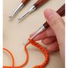 8Pcs Ergonomic Wood Grip Crochet Hook Needle 3.0-7.0mm Aluminium Crochet Hook Yarn Craft Tool for Sweater Scarf Hat Bag