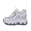 2026 spring, autumn and winter women's shoes new slope heel thick-soled muffin dad shoes small inner height increase casual sports shoes