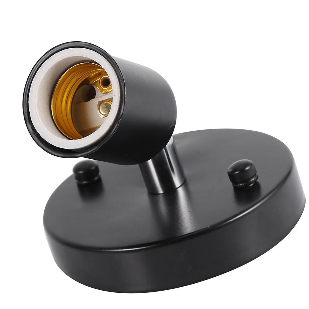 1Pc E27 Modern Vintage Ceiling Light Wall Mounted Lamp Bulb Holder Socket 180 Degrees Rotating