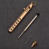 Portable Brass Pen Medium Point 1.0mm Retro Ballpoint Pen Bolt Action Smooth Writing Rollerball Pen