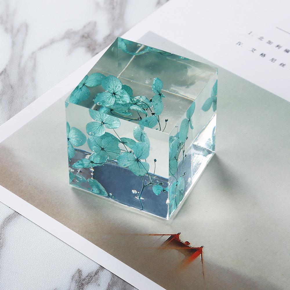 10cm/4" Large Cube Resin Mould Square Silicone Mold Epoxy Resin Casting Mould For DIY Paperweight Specimen Making Tool Supplies