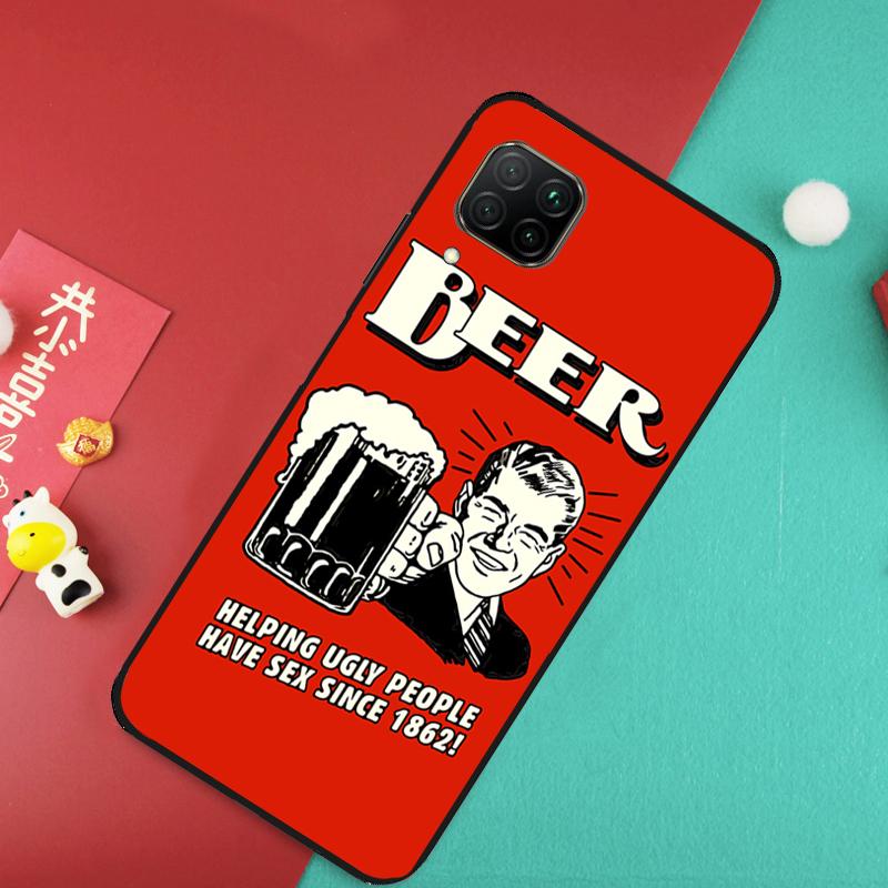 Drike Beer For Huawei Nova 12S 9 10 SE 7i 8i 11i 12i Y60 Y61 Y70 Y72 Y73 Y90 Y91 P20 P30 P40 Lite Case