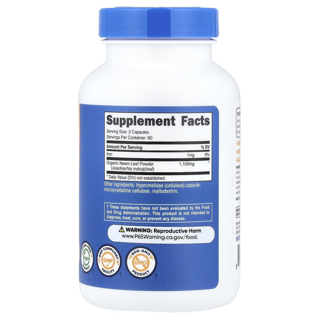 Nutricost Neem Leaf, 120 Capsules