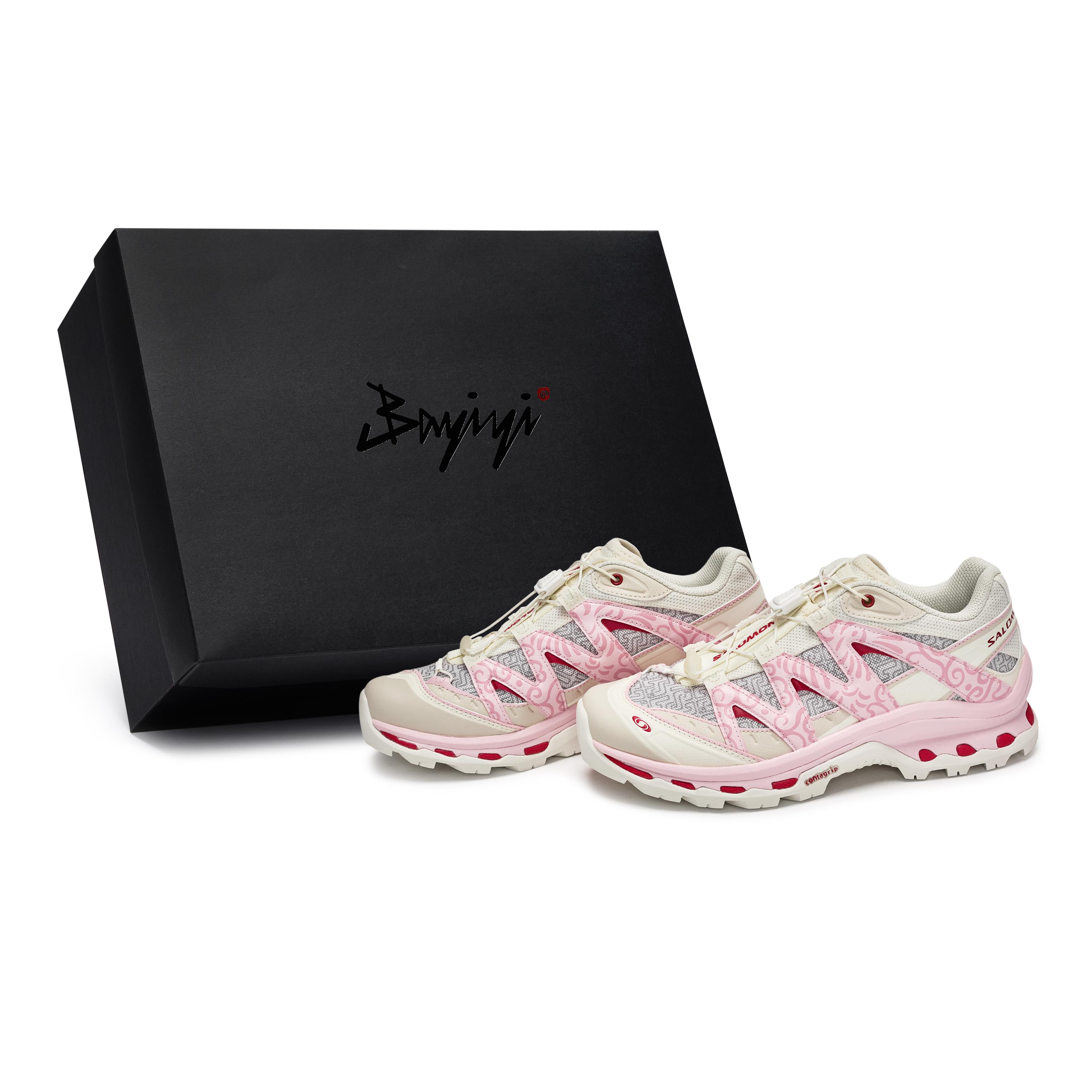 

SALOMON CNY Abrasion Resistant Low top Running Shoes Unisex Beige Pink 478478(Team80-S-BOX) 39⅓