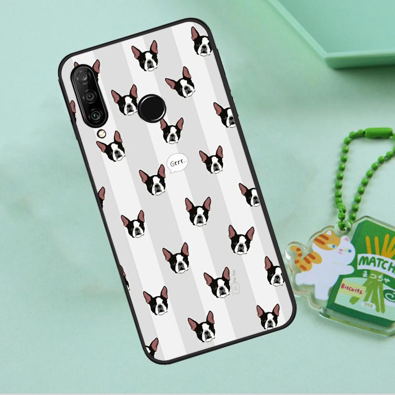 Funny Boston Terrier Dog For Huawei Nova 10 9 SE 5T 12s 12i 11i Y91 Y90 Y60 Y70 Y72 Y61 P20 P40 P30 Lite P60 Pro Case