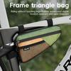 Bike Top Tube Triangle Frame Bag, Waterproof Large Capacity Durable Universal Fit for Mountain Road Bike Easy to Install