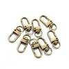 10PCS 12x33mm DIY Hardware Accessories Rotating Dog Buckle Zinc Alloy Bag Hook Buckle Key Ring Chain Jewellry Making