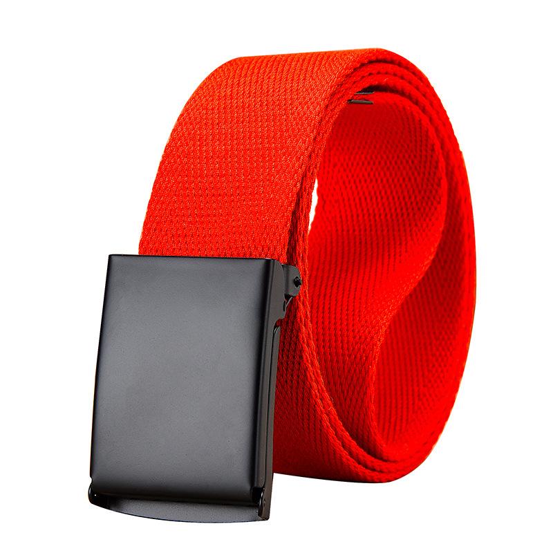 Unisex Canvas Belt Casual Woven Jeans With Overalls Canvas Military Belt