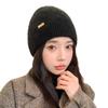 Korean Version of Autumn and Winter New Hat for Women Solid Color Versatile Rabbit Wool Knitted Wool Hat for Winter Warm Pullover Hat Thick
