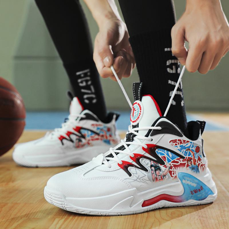 Nye sportssko for menn Mote Mesh Pustende Sports Uformelle Basketballsko