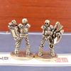 Retro Messing Skelett Krieger Statue Desktop Ornamente Heim Zimmer Dekorationen Skelett Mann Figuren Miniaturen
