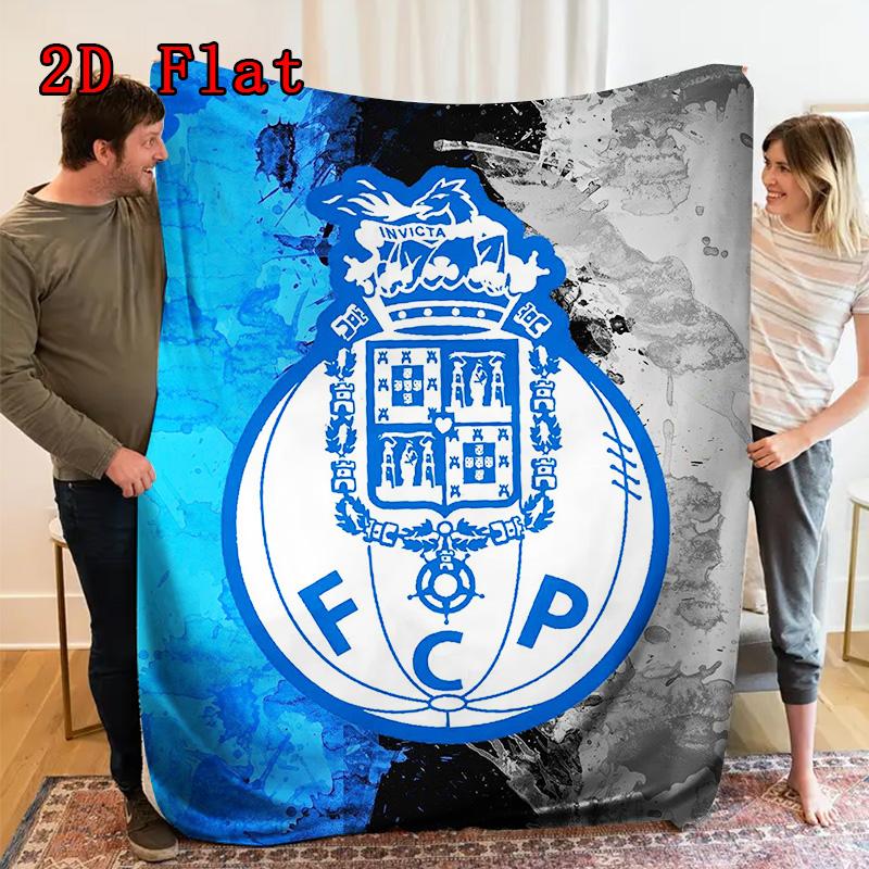 FC Porto 2D Flat Pattern Flannel Blanket High Quality All Seasons Warmth and Comfort Perfect for Christmas Gifts.PMT0914251