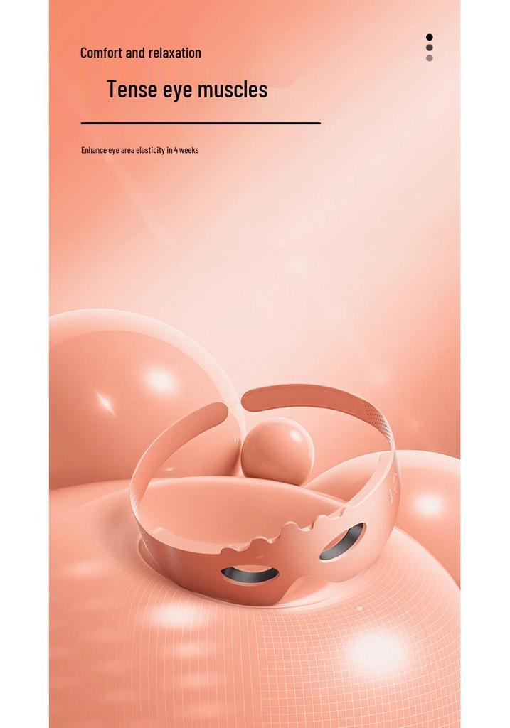 Portable Red Light Silicone Eye Mask: Rejuvenating Photonic Therapy & Hot Compress for Home Use