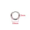 10 Stück 316L Edelstahl Creolen Ohrringe Damen Herren Punk Hiphop Kreisförmige Ohrstecker Ring Schmuck Goldfarbe Zubehör Großhandel