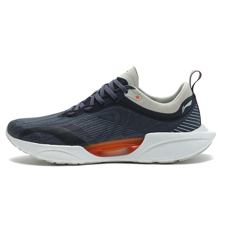 

LiNing Super Light 18 Low Top Running Shoes Men s Gray White Orange 43