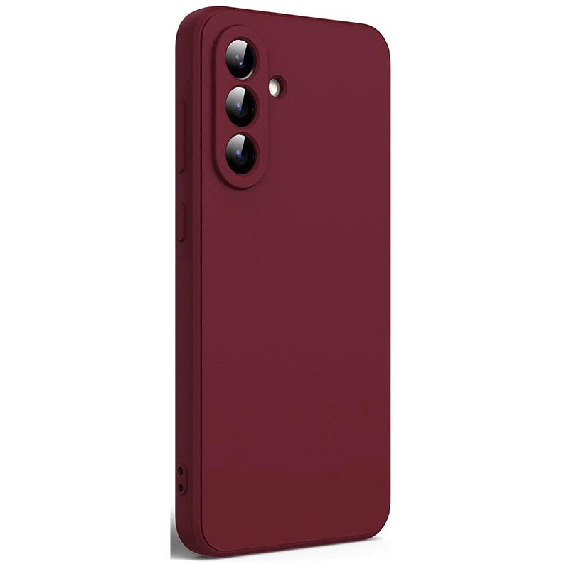 Liquid Silicone Case Full Body Camera Protect Case Cover Silicon Liquid Silicone Case Dark Purple For Samsung Galaxy A56