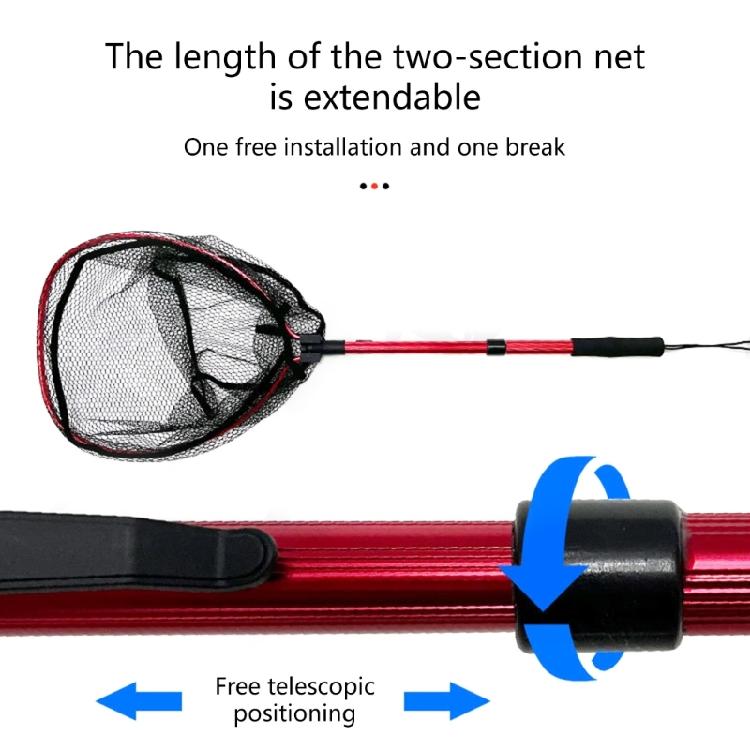  Telescoping Fishing Net Aluminum Alloys Foldable Landing Net Light weight Telescopic Fishing Net Easy to Use